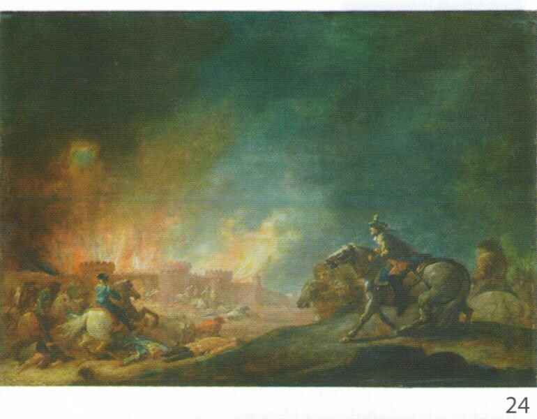 КАЗАНОВА, Франческо. Всадник перед горящей цитаделью